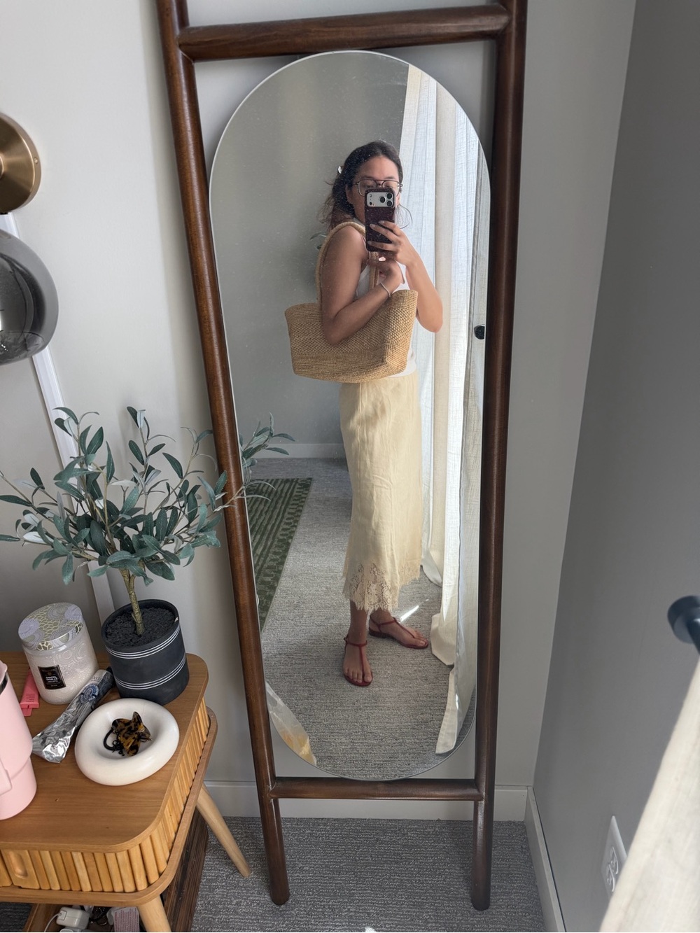 NWT Mango Raffia Tote in Natural - Picture 9 of 12